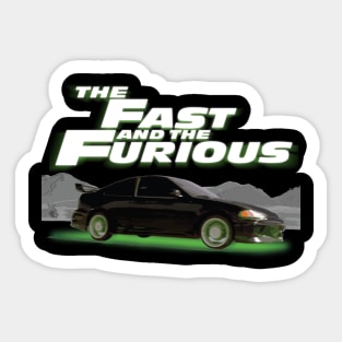 Fast Family EG Si Coupe Neon Sticker